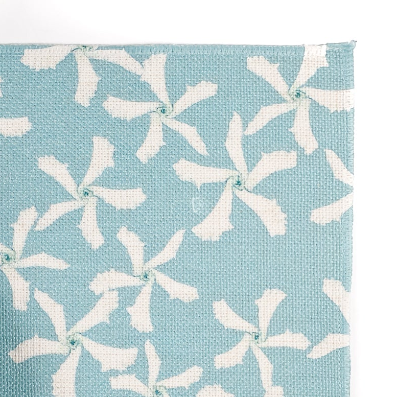 Pale Blue Jasmine Design Fabric Placemat