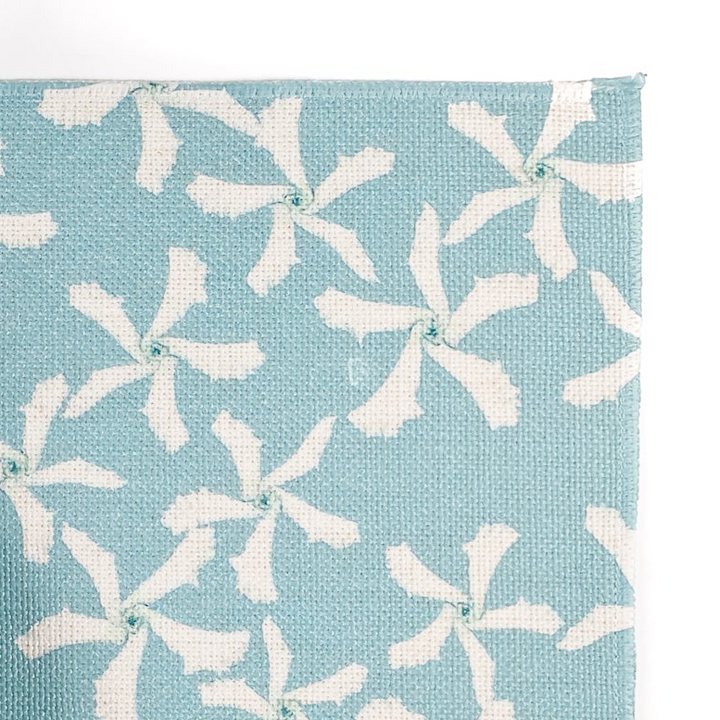 Pale Blue Jasmine Design Fabric Placemat