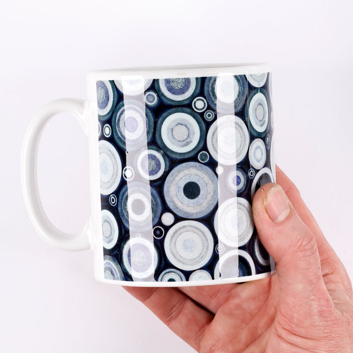 SALE Mug - Planets - Grey Aqua
