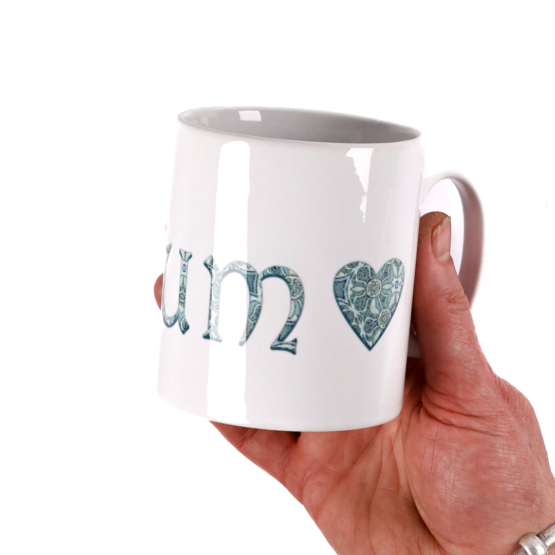 SALE Mug - Mum - Aqua