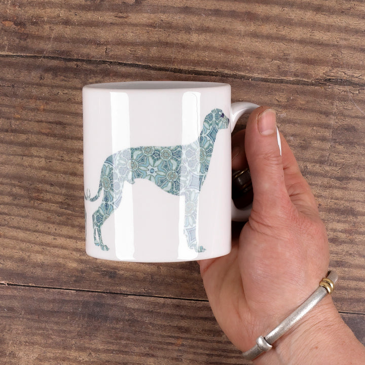 SALE Mug - Spotty Greyhound Whippet 2