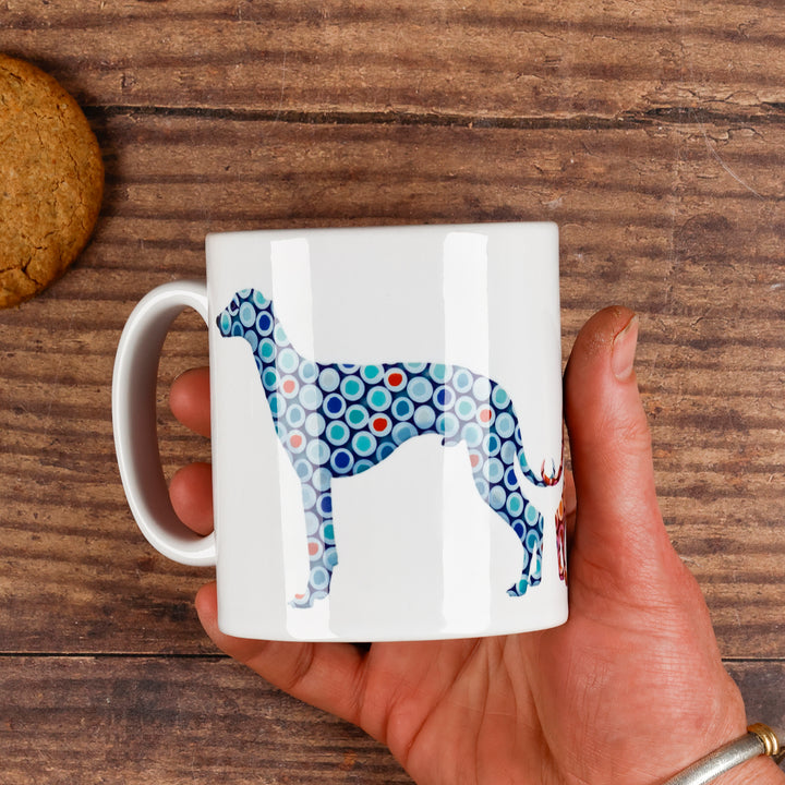 SALE Mug - Spotty Greyhound Whippet
