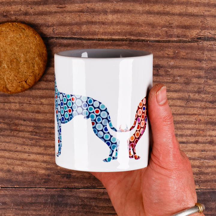 SALE Mug - Spotty Greyhound Whippet