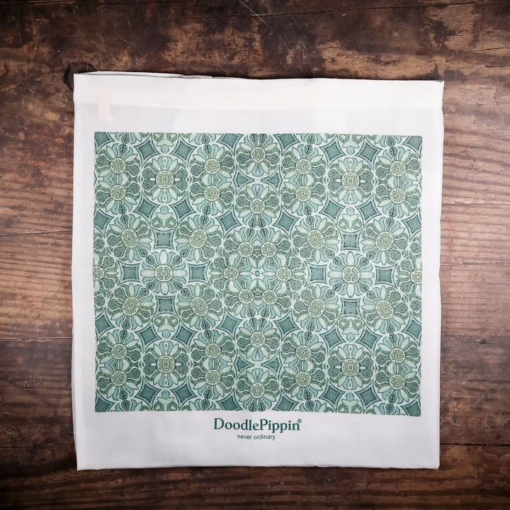 Aqua Pomegranate Tote Bag