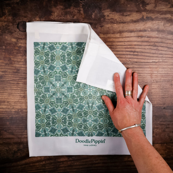 Aqua Pomegranate Tote Bag