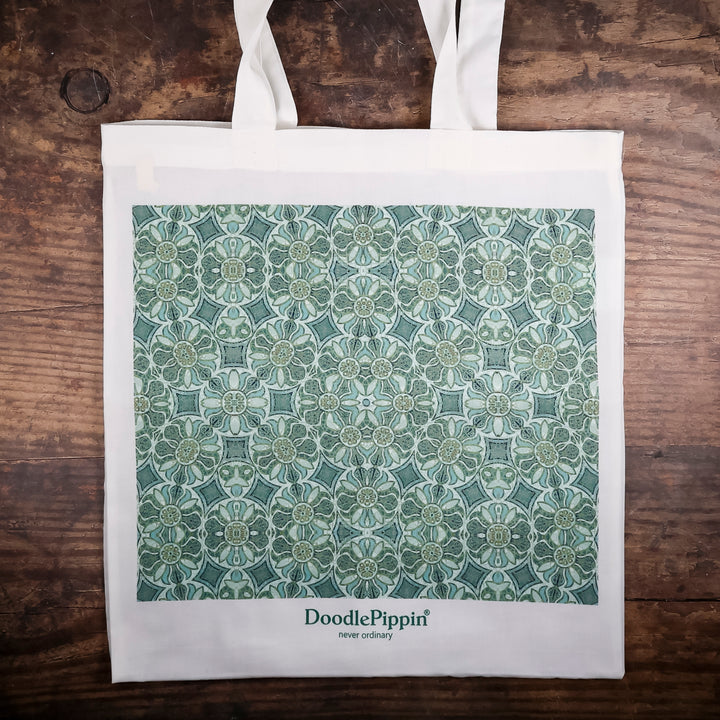 Aqua Pomegranate Tote Bag