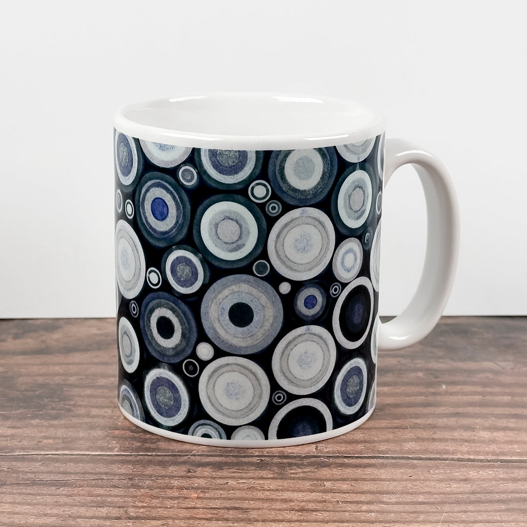 SALE Mug - Planets - Grey Aqua