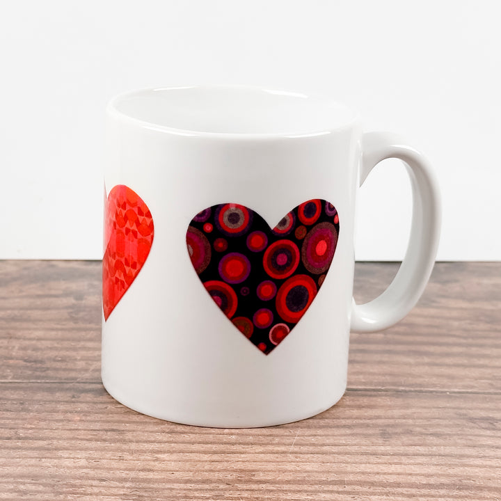 SALE - Red Heart Ceramic Mug 2