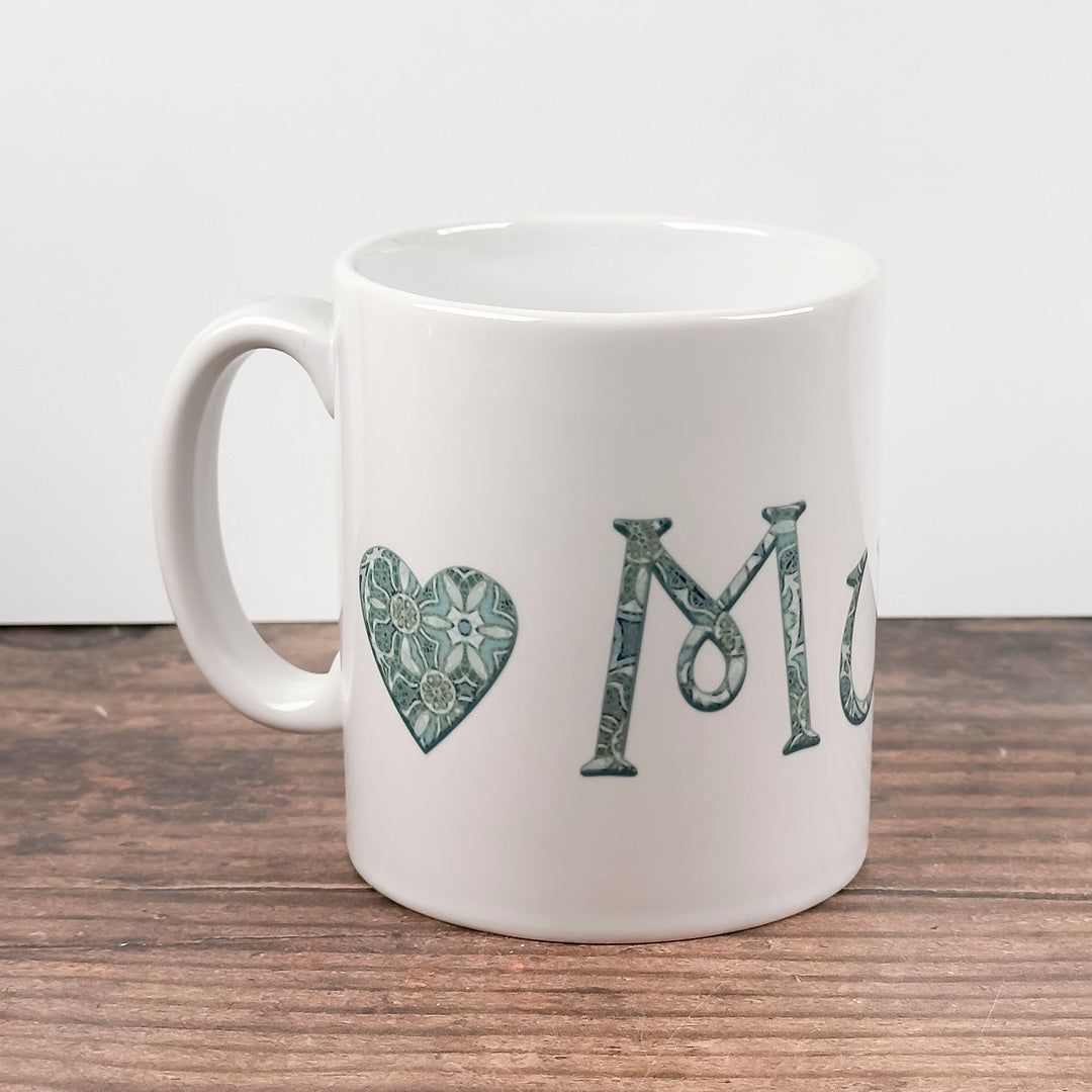 SALE Mug - Mum - Aqua