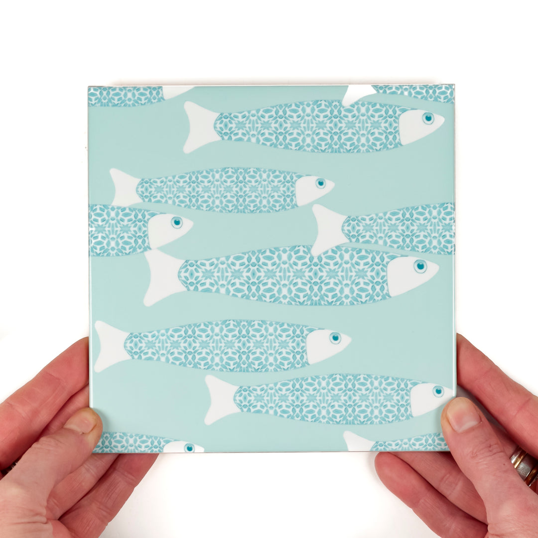Ocean Shoal tile - Sky Blue
