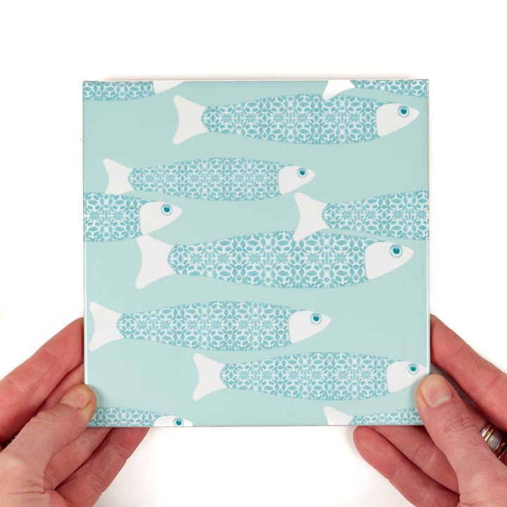 Ocean Shoal tile - Sky Blue