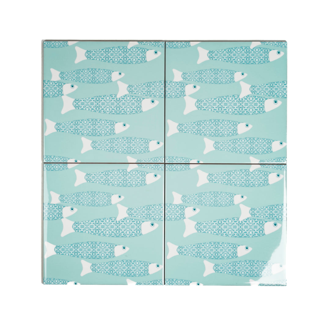 Ocean Shoal tile - Sky Blue