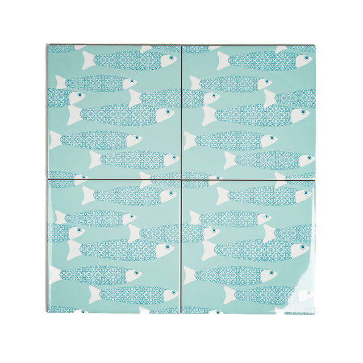 Ocean Shoal tile - Sky Blue