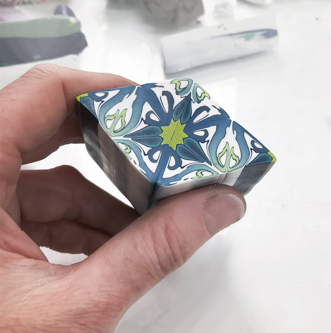Millefiori cane prior to slicing