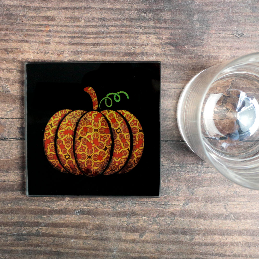Red Gold Autumn Pumpkin Chopping Board