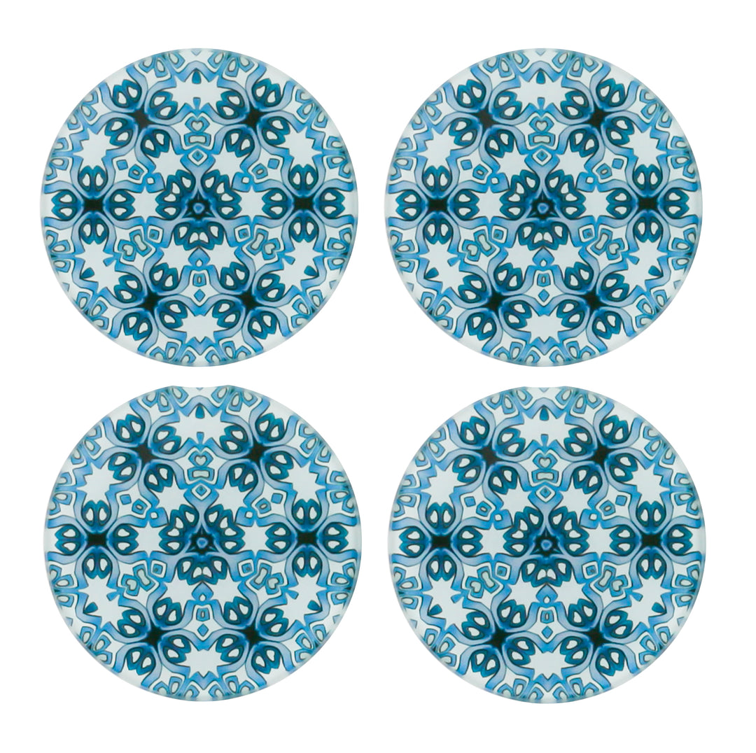 Grey blue coasters