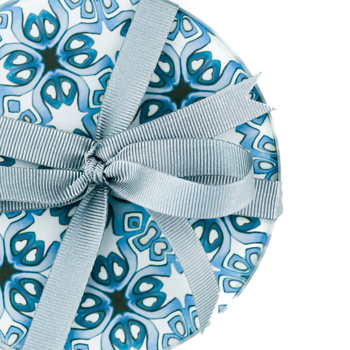 Grey blue coasters