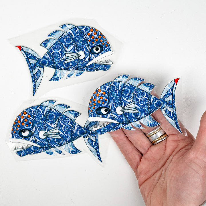 SALE Grumpy Fish decal set