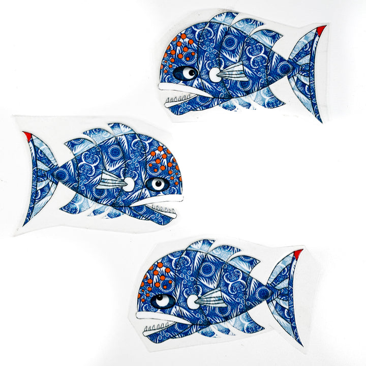 SALE Grumpy Fish decal set