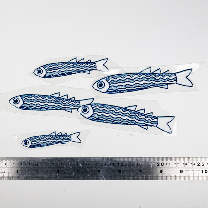 SALE Zebra Danio Fish decal set