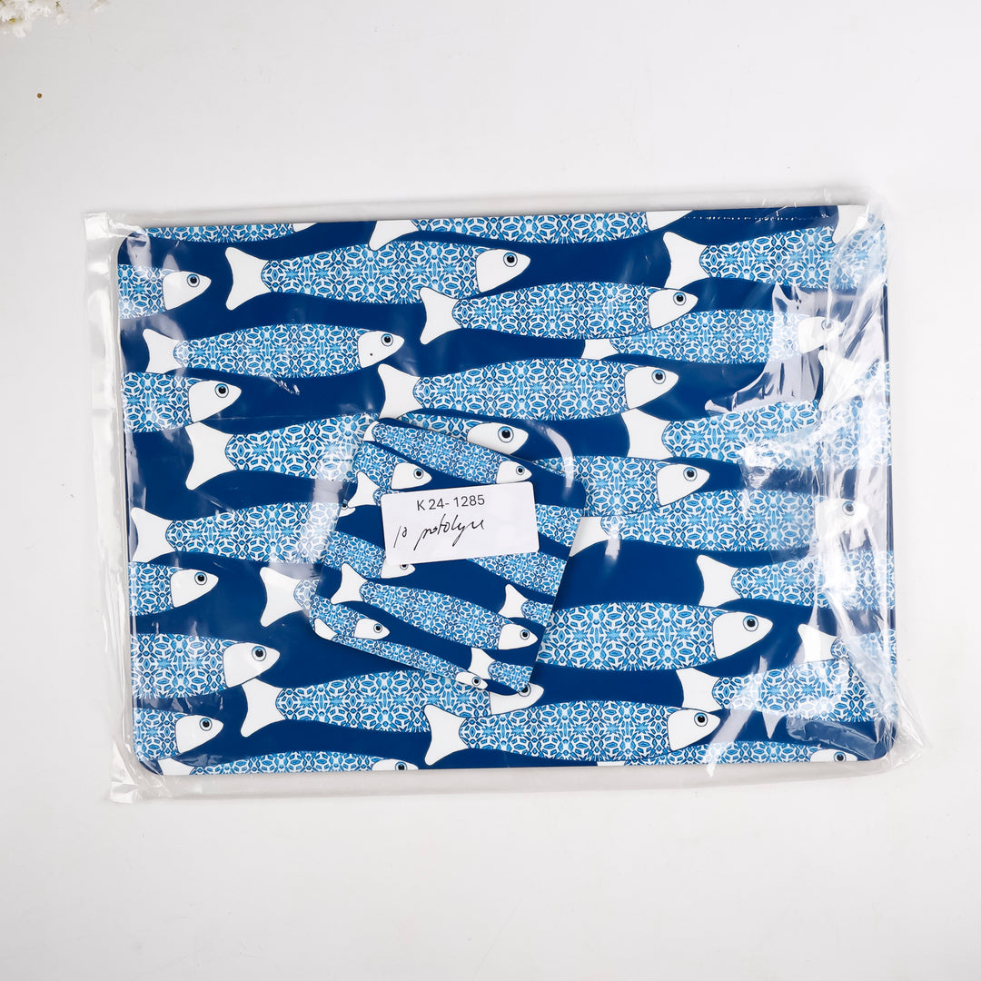 SALE - Turquoise Ocean Shoal - Placemat and coaster set