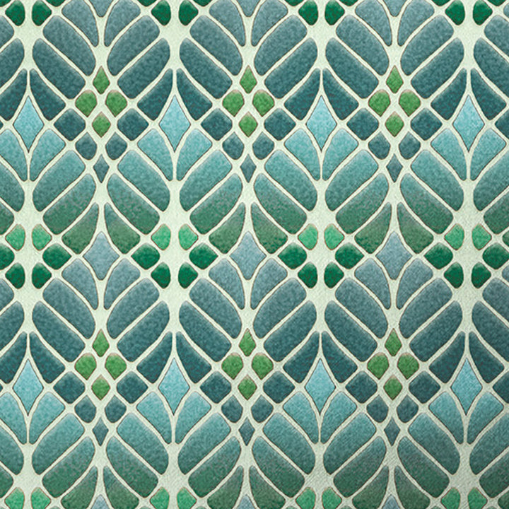 Interwoven Trees Tea Towel - Greens &amp; Greys