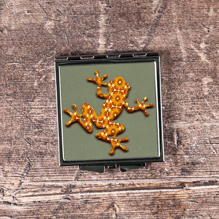 SALE - Square Frog Compact Folding Mirror