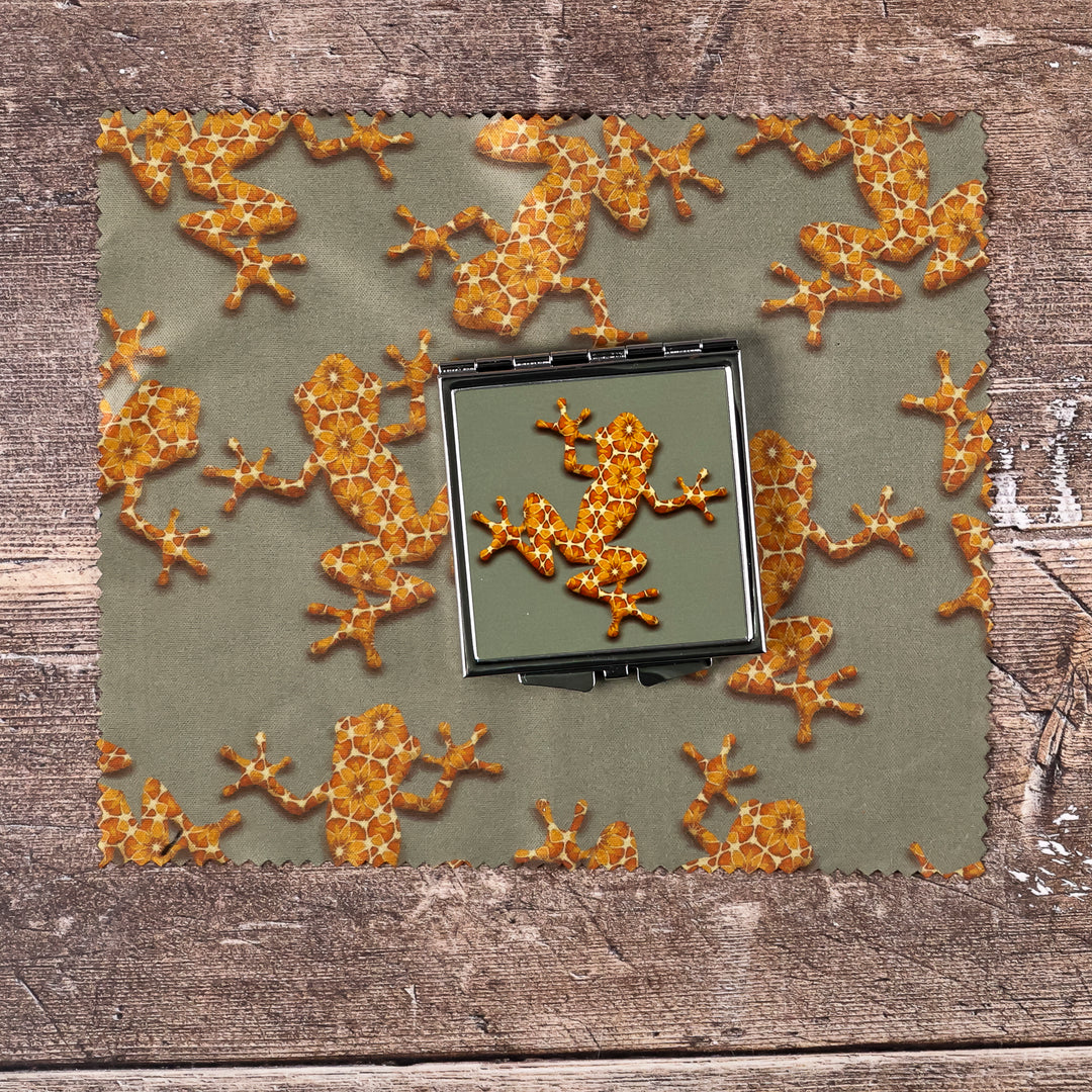 SALE - Square Frog Compact Folding Mirror