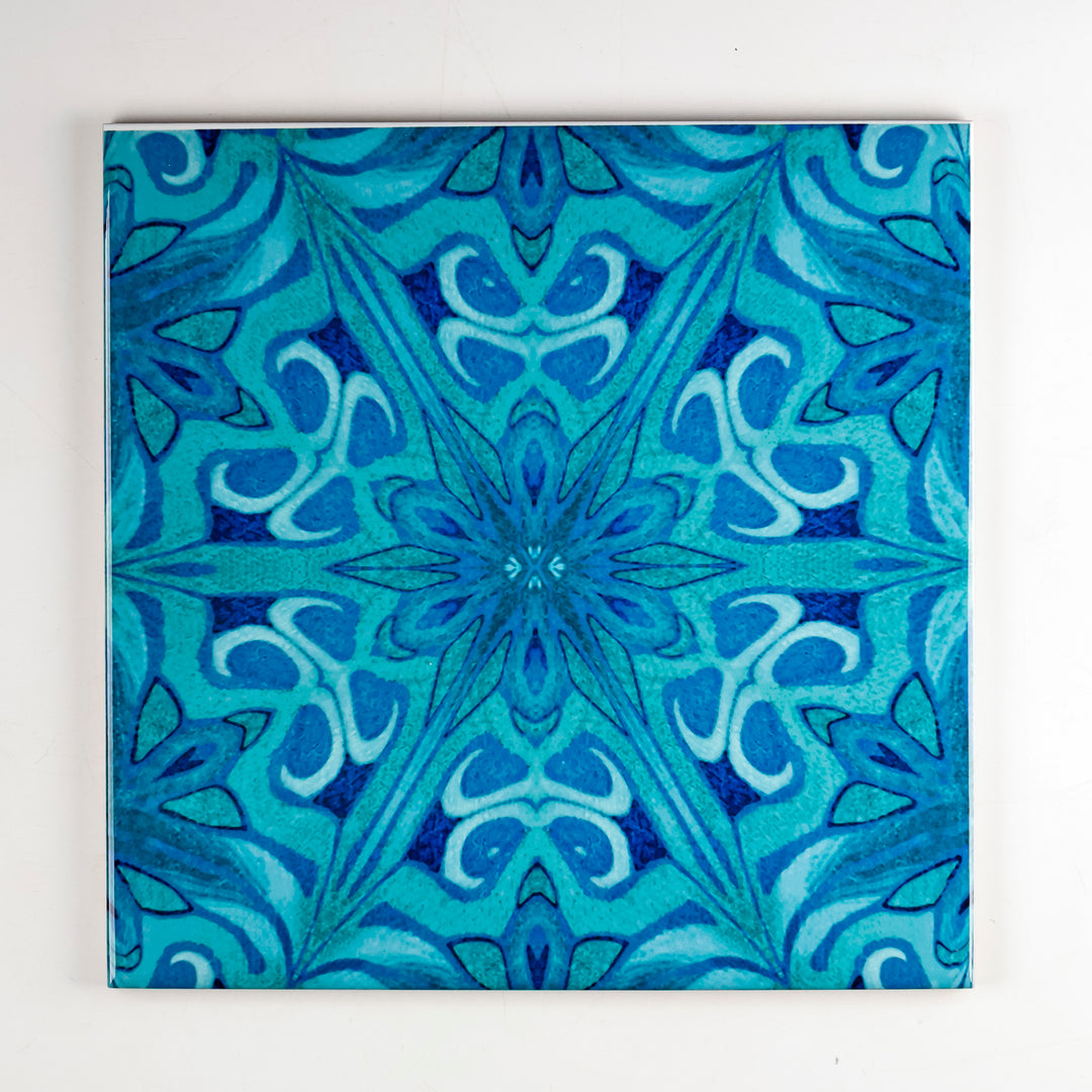 SALE SECONDS SET of 3 x 20cm Agapanthus tiles