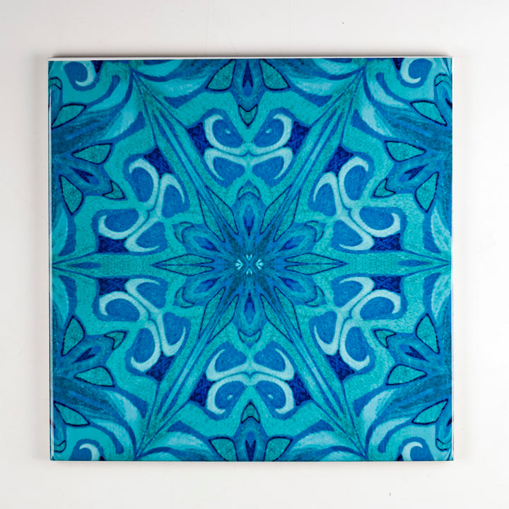 SALE SECONDS SET of 3 x 20cm Agapanthus tiles