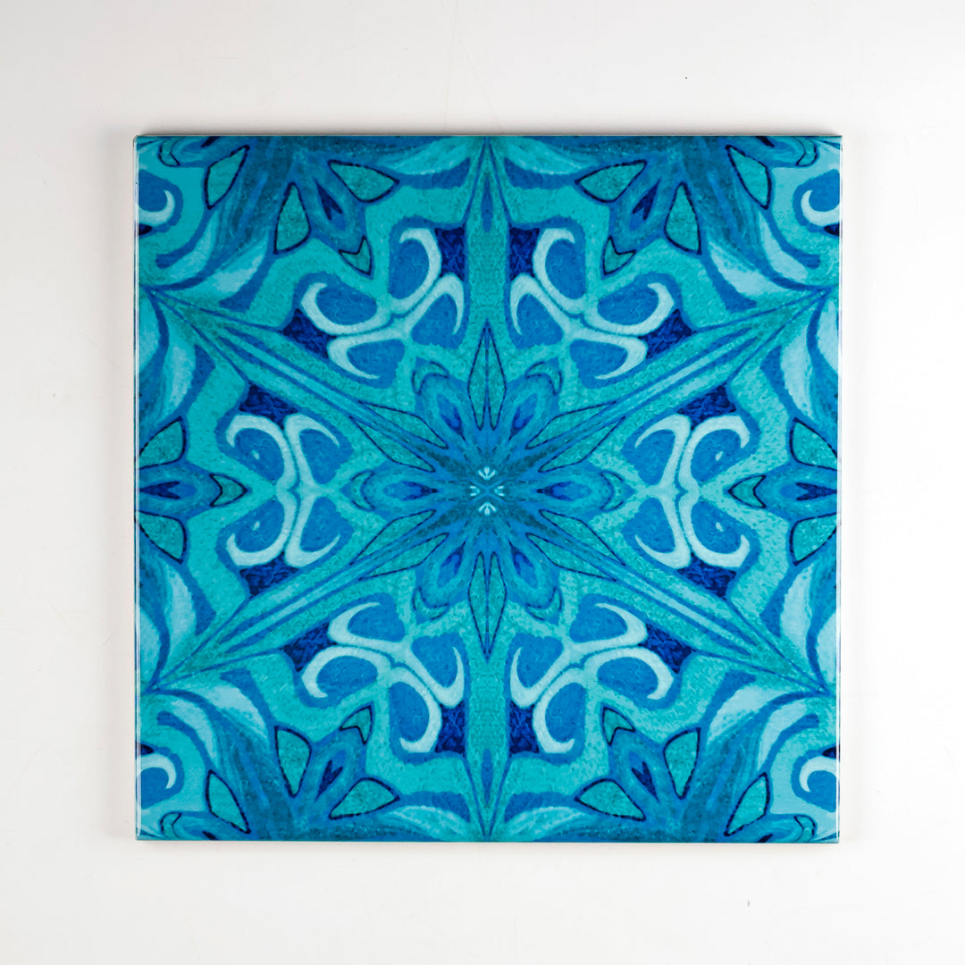 SALE SECONDS SET of 3 x 20cm Agapanthus tiles