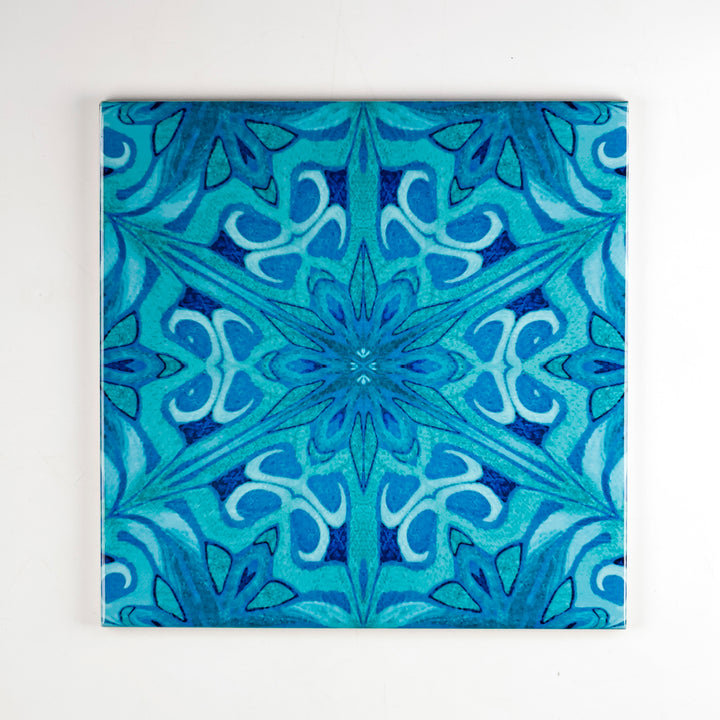 SALE SECONDS SET of 3 x 20cm Agapanthus tiles