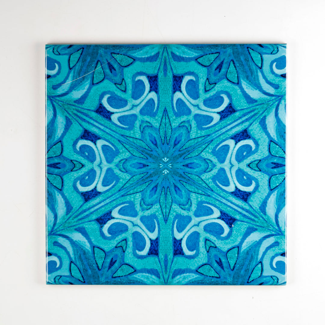SALE SECONDS SET of 3 x 20cm Agapanthus tiles