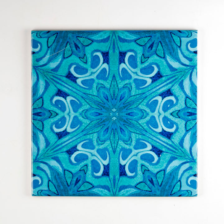 SALE SECONDS SET of 3 x 20cm Agapanthus tiles