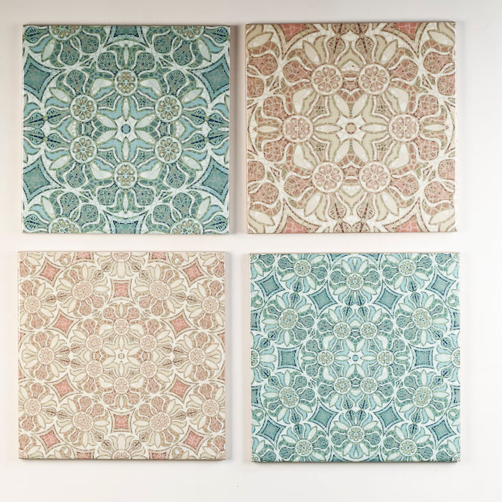SALE SECOND SET of 8x 15.2cm - Mixed Design Tiles (Pomegranate Prototypes)