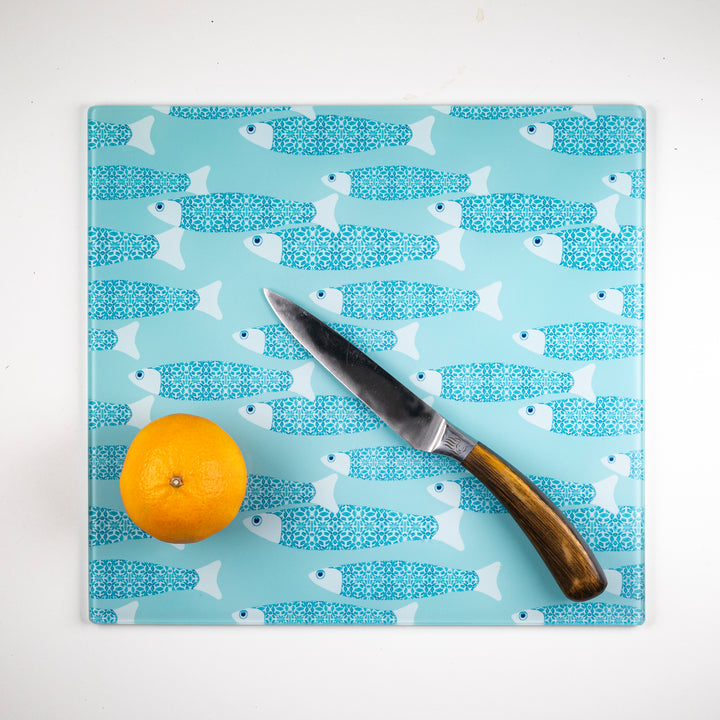 SALE - Aqua Ocean Shoal Chopping Board - Medium (Smooth)
