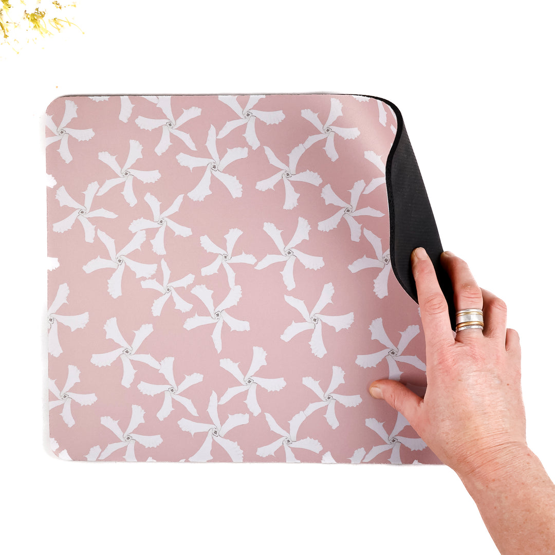 Pink Jasmine Mouse Mat / Gaming Mat