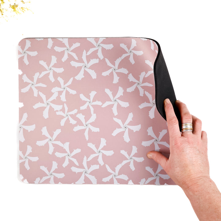 Pink Jasmine Mouse Mat / Gaming Mat