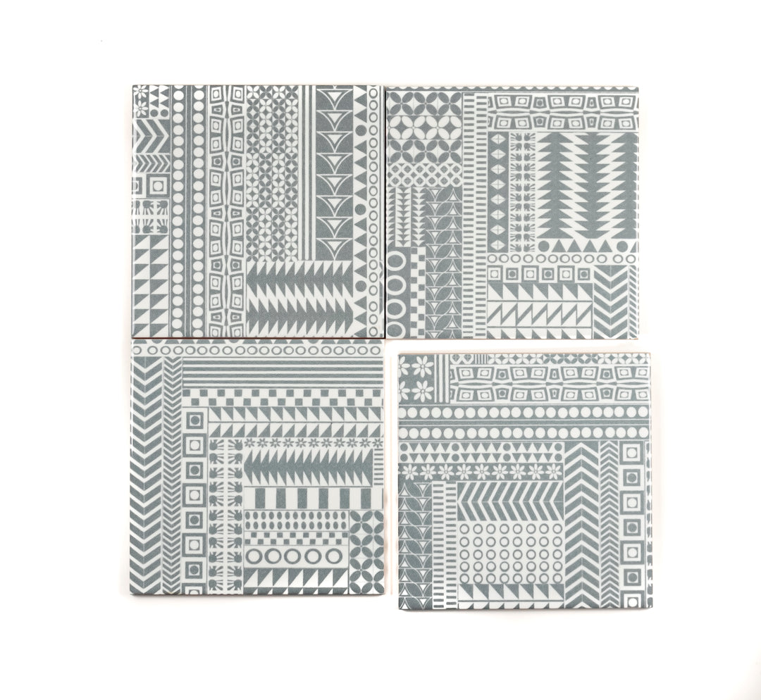 "Malachite Twining" Green blue kitchen tiles