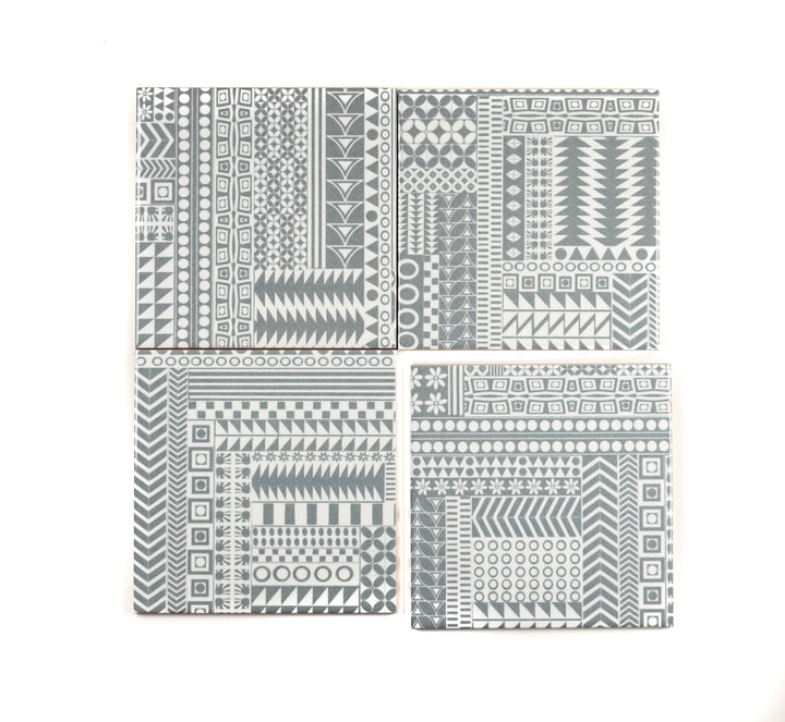 "Malachite Twining" Green blue kitchen tiles