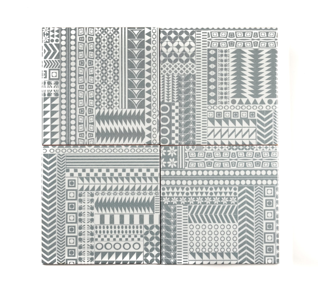 "Malachite Twining" Green blue kitchen tiles