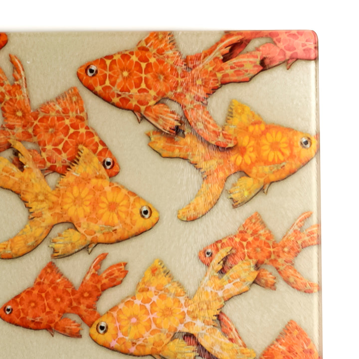 SALE - Large Rectangular Goldfish Design Worktop Protector (textured)