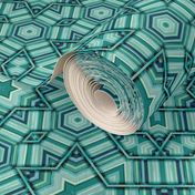 Linear Green Star Wallpaper