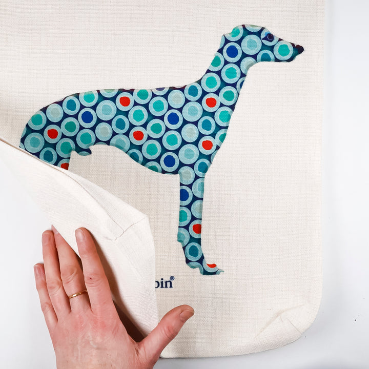Greyhound/Whippet Bag - Blue Dog Tote