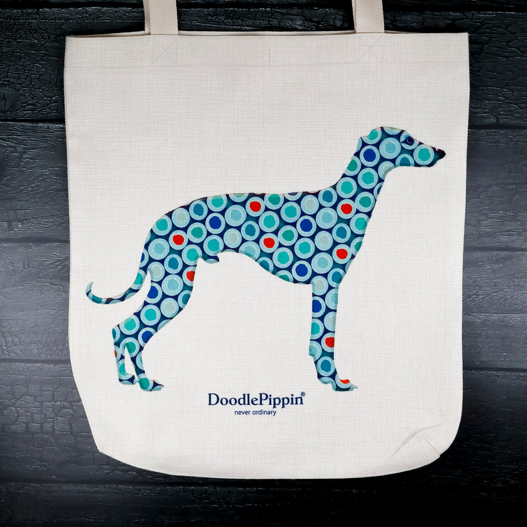 Greyhound/Whippet Bag - Blue Dog Tote