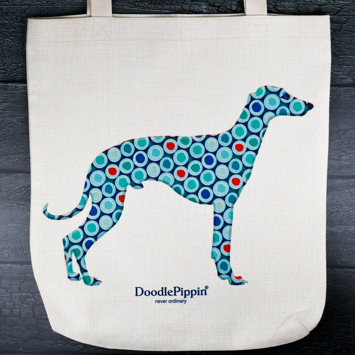 Greyhound/Whippet Bag - Blue Dog Tote