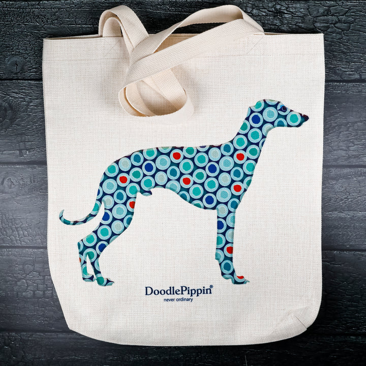 Greyhound/Whippet Bag - Blue Dog Tote