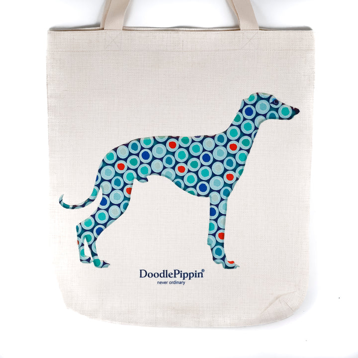 Greyhound/Whippet Bag - Blue Dog Tote