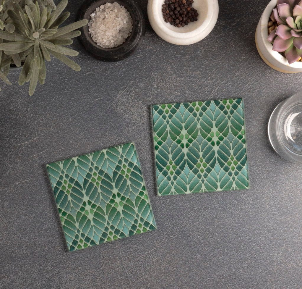 SALE : Interwoven Trees Coaster Set of Four - perfect