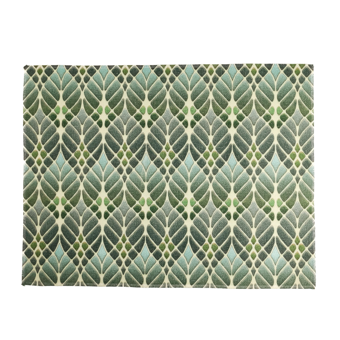 Interwoven Trees Fabric Placemat - Muted Greens